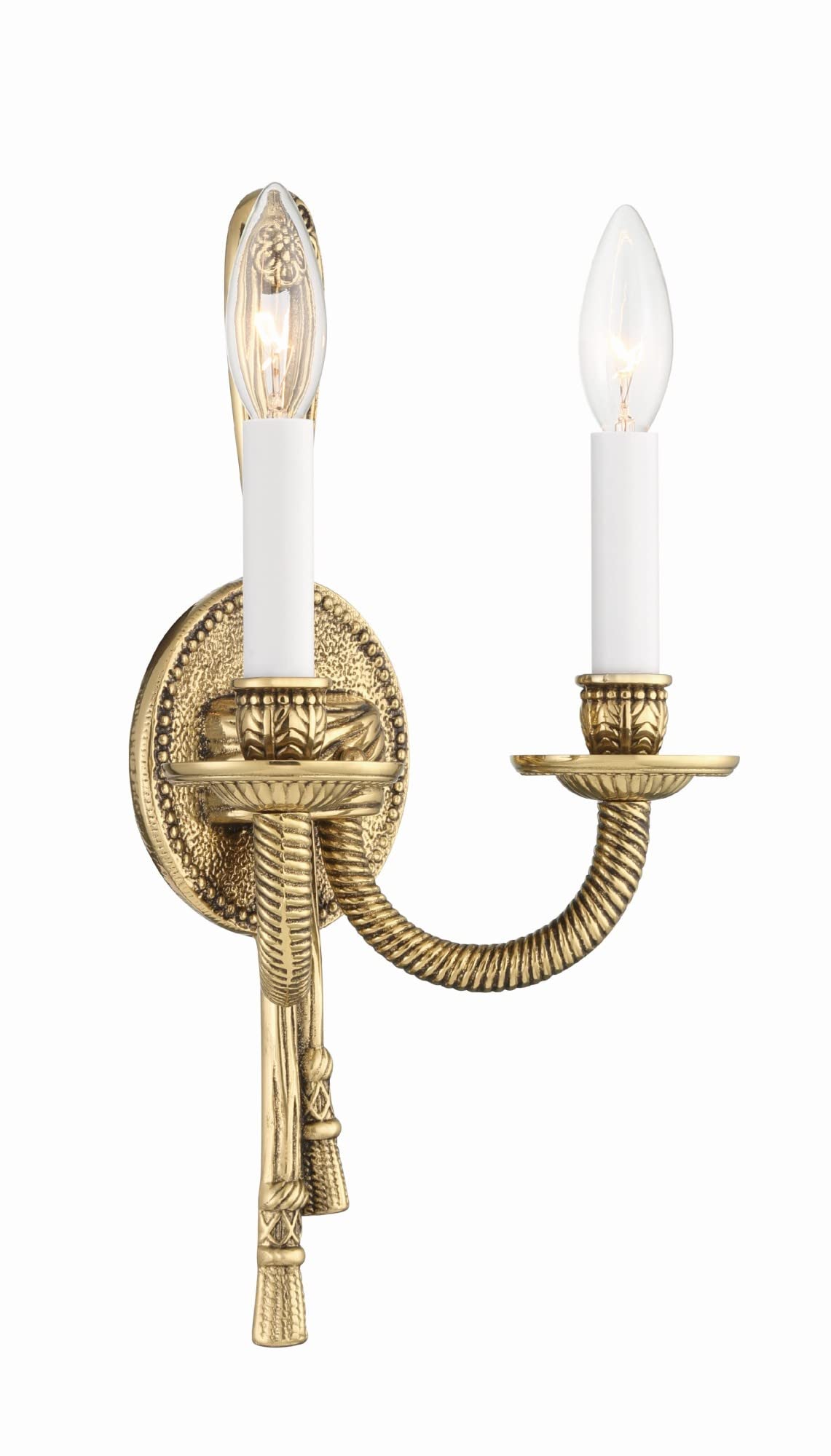 Open Box - Crystorama Lighting Group 650-OB Arlington 2 Light Candle Style Double Wall Sconce