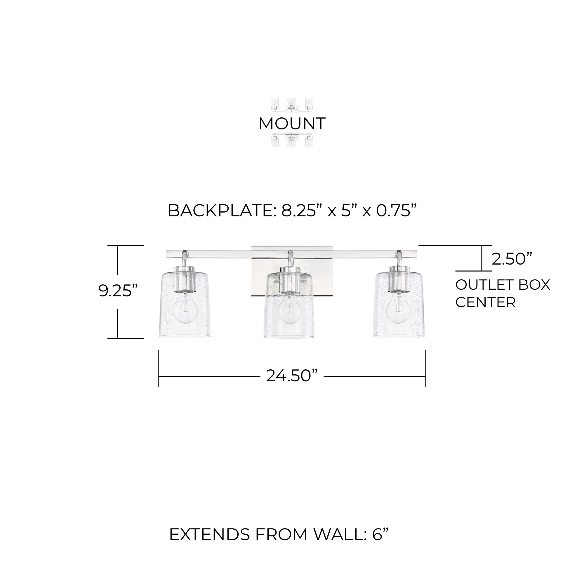 Open Box - Capital Lighting 128531CH-449 - Bathroom Fixtures Indoor Lighting