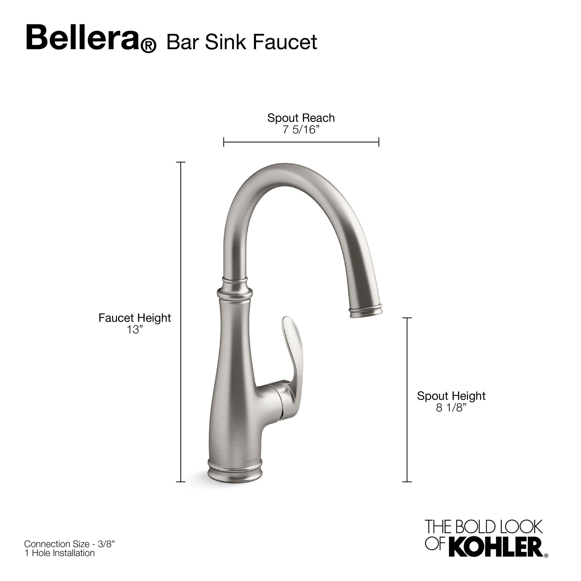 Open Box - Kohler K-29107-VS - Bar Faucet