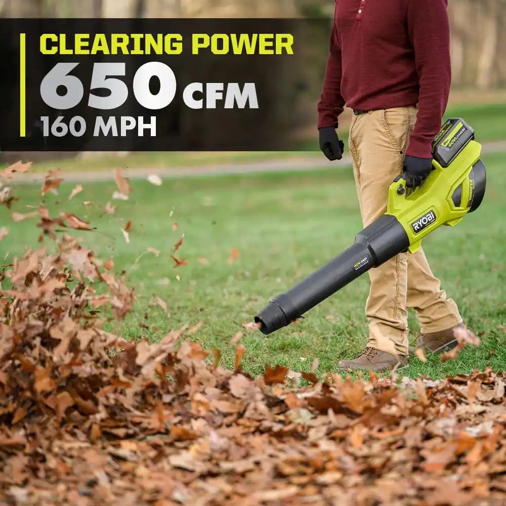 Open Box -  RYOBI 40V HP Brushless Whisper Series 160 MPH 650 CFM Cordless Battery Leaf Blower (Tool Only) RYOBIBullseye Deals