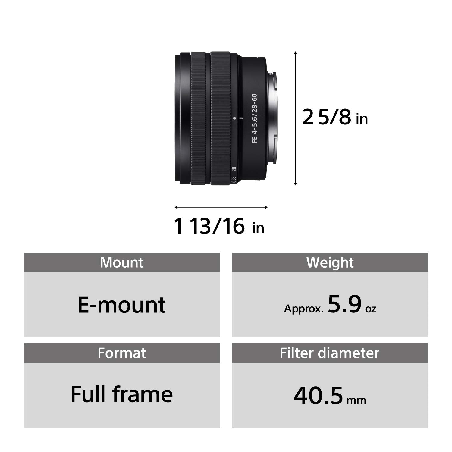 Refurbished - SONY SEL2860 Interchangeable Lens Camera