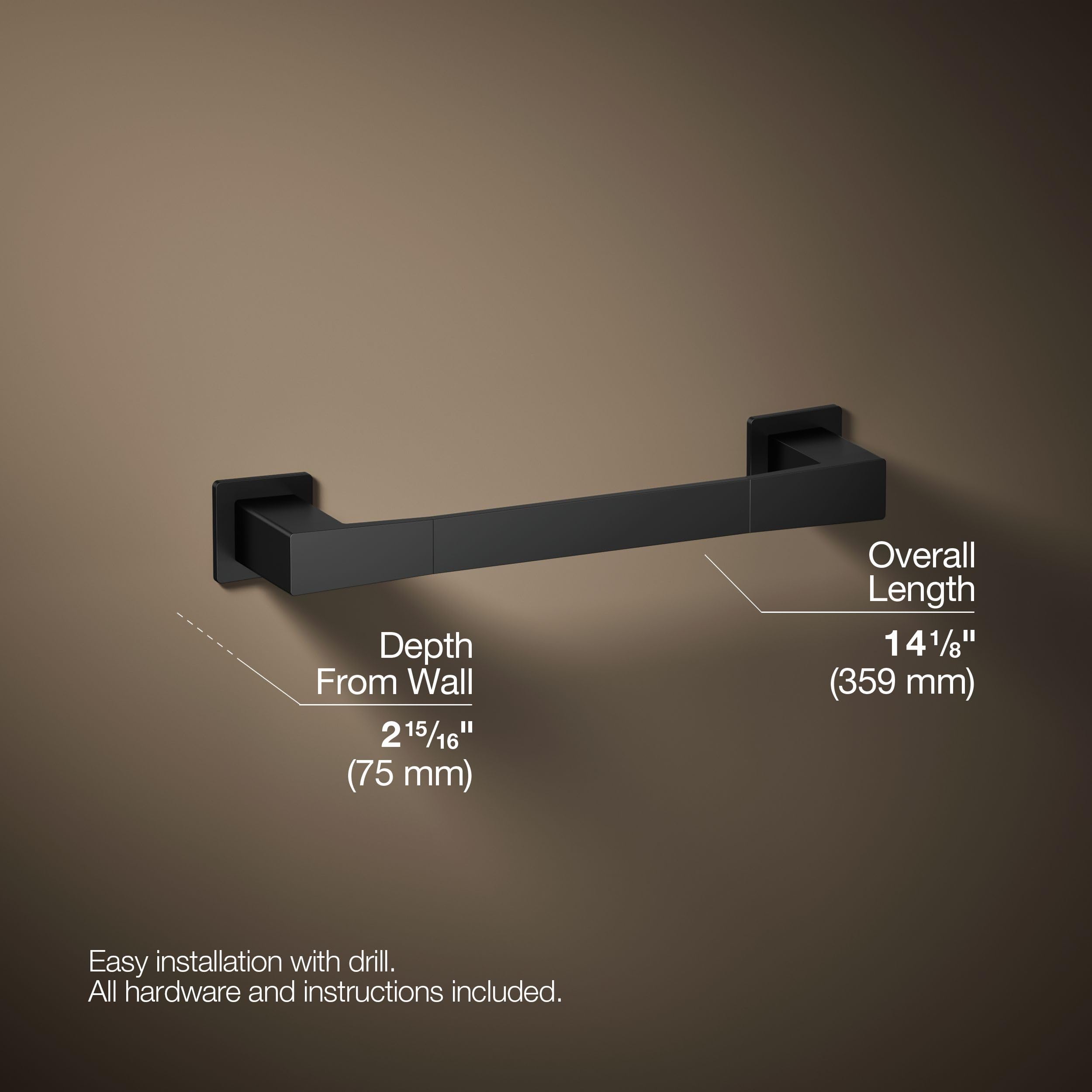 Open Box - Kohler K-26635-BL - Towel Bar Bathroom Hardware