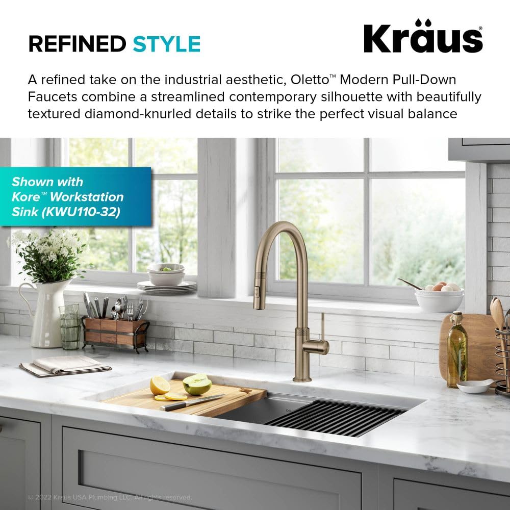 Open Box - Kraus KPF-2654BG - Kitchen Faucet