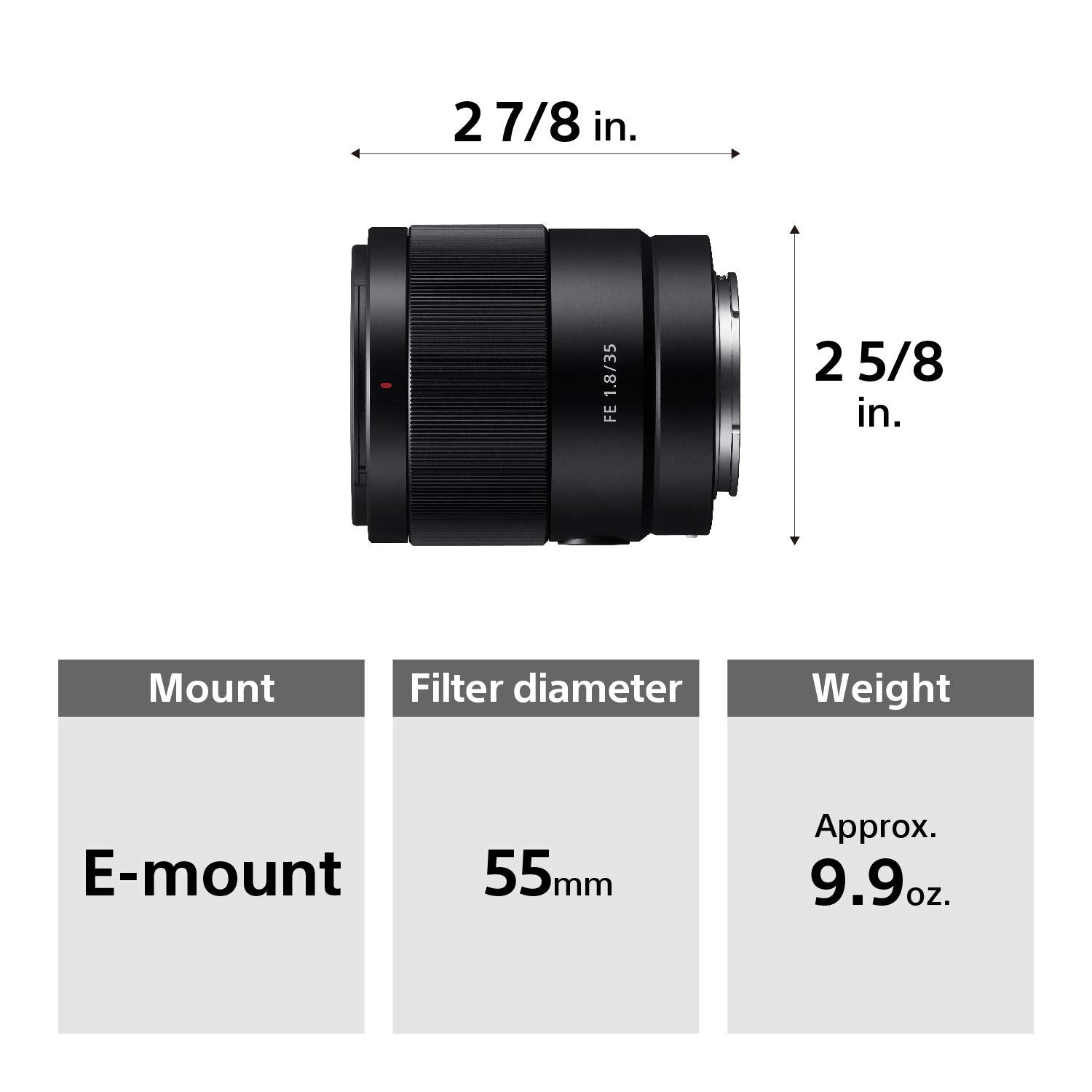 Certified Refurbished - SONY SEL35F18F Interchangeable Lens Camera