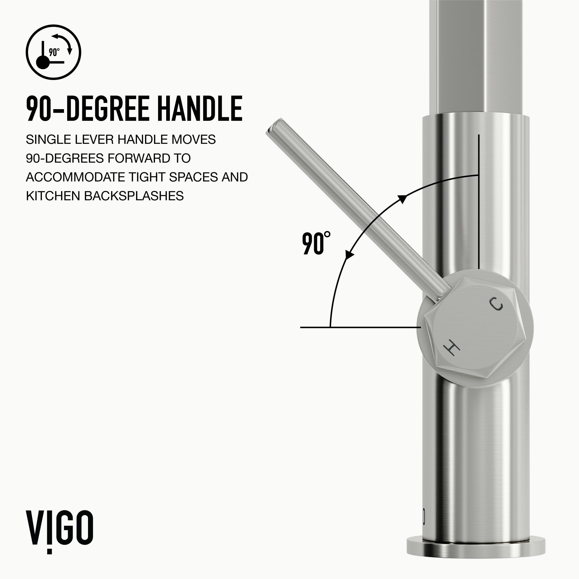 Open Box - Vigo VG02034ST - Kitchen Faucet