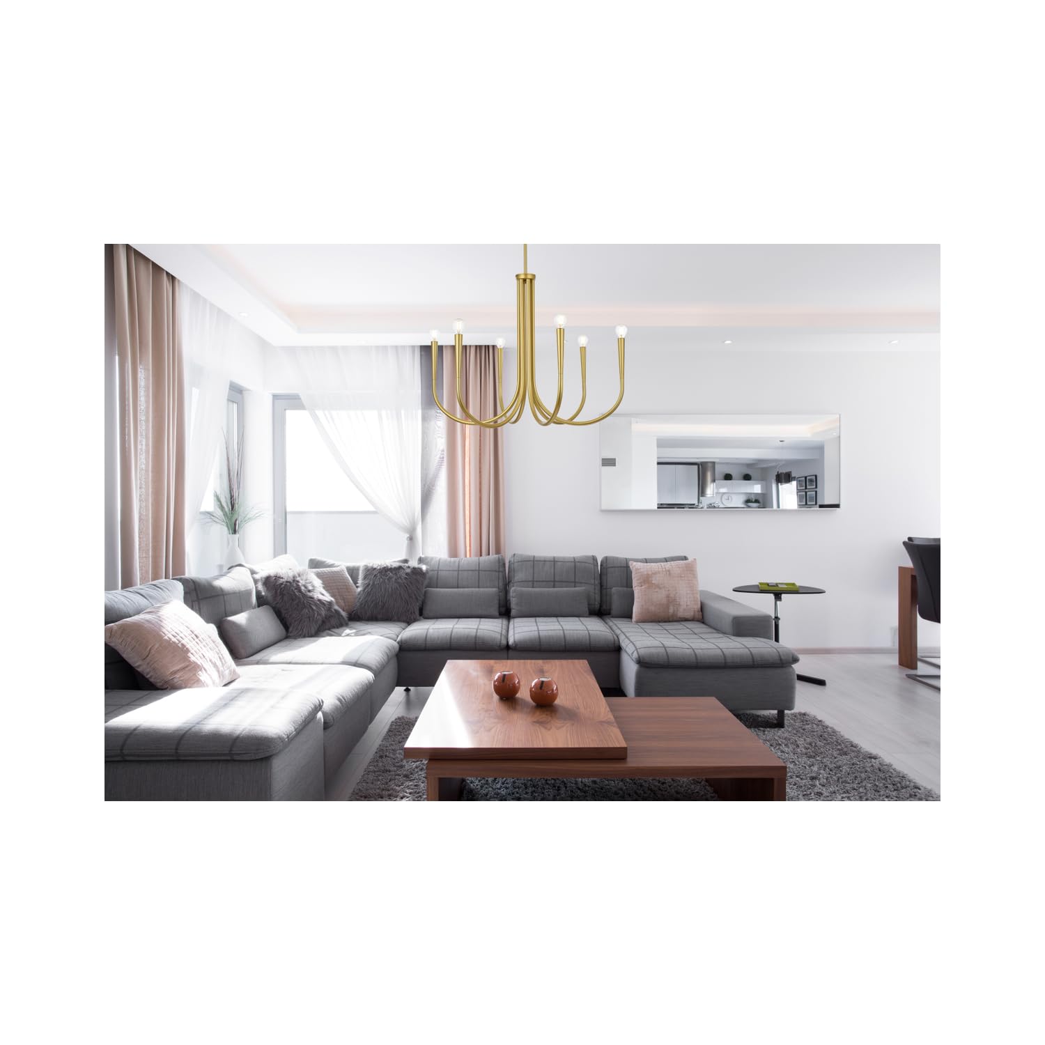 Open Box - Elegant Lighting LD722D30BR - Chandeliers Indoor Lighting
