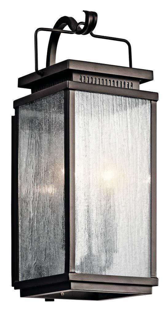 Open Box - Kichler 49385OZ Manningham Collection 2 Light 19" Outdoor Wall Light
