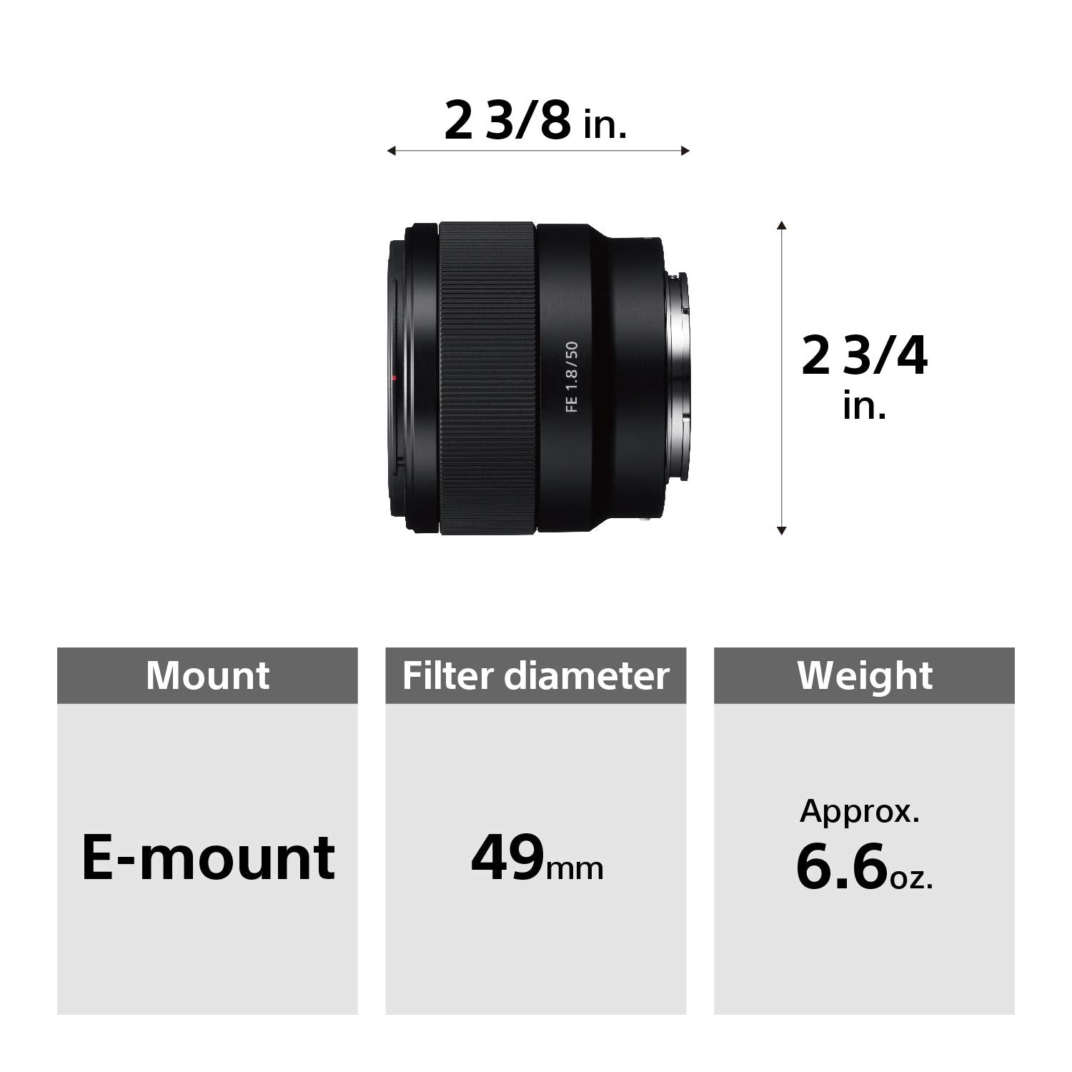 Certified Refurbished - SONY SEL50F18F/2 Interchangeable Lens Camera