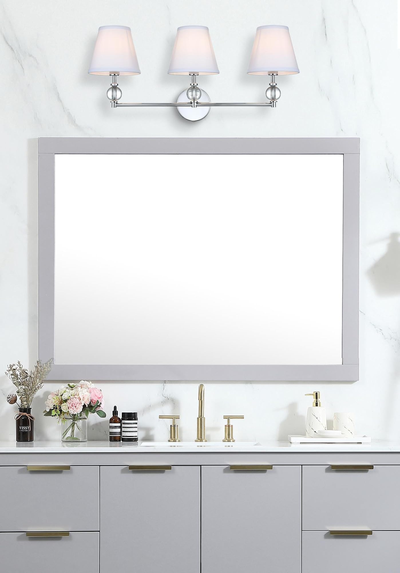 Open Box - Elegant Lighting LD7023W24SG - Bathroom Fixtures Indoor Lighting