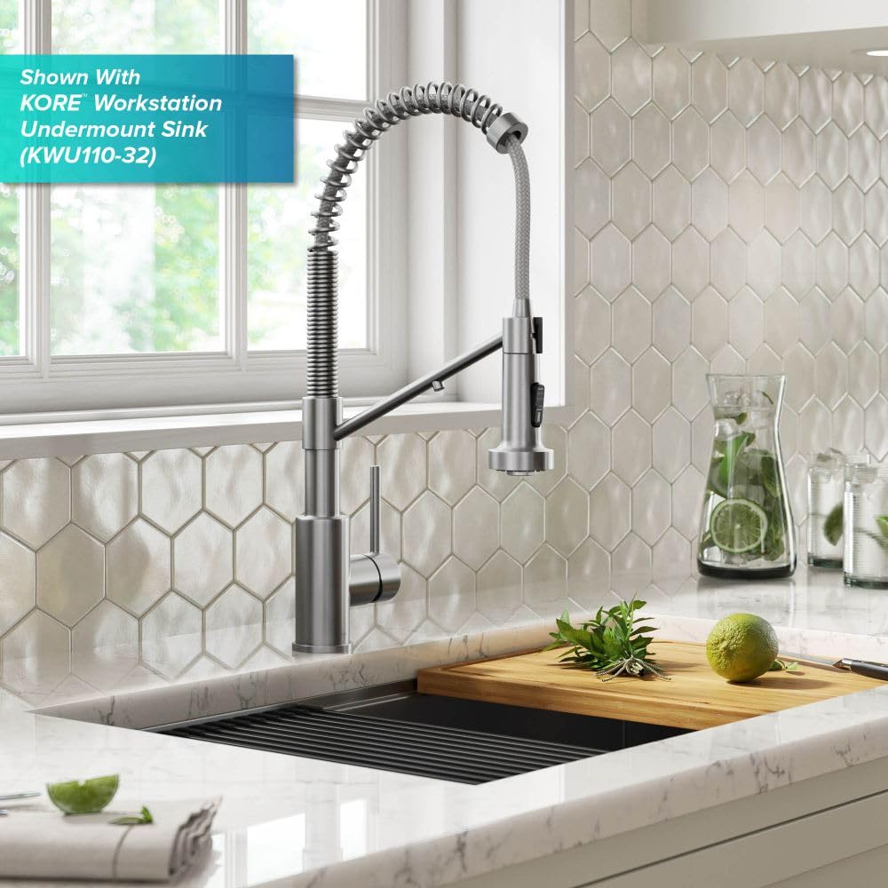 Open Box - Kraus KFF-1610SFS - Kitchen Faucet