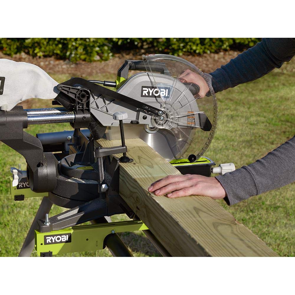 Open Box -  RYOBI 12 in. Sliding Miter Saw with LED - TSS121