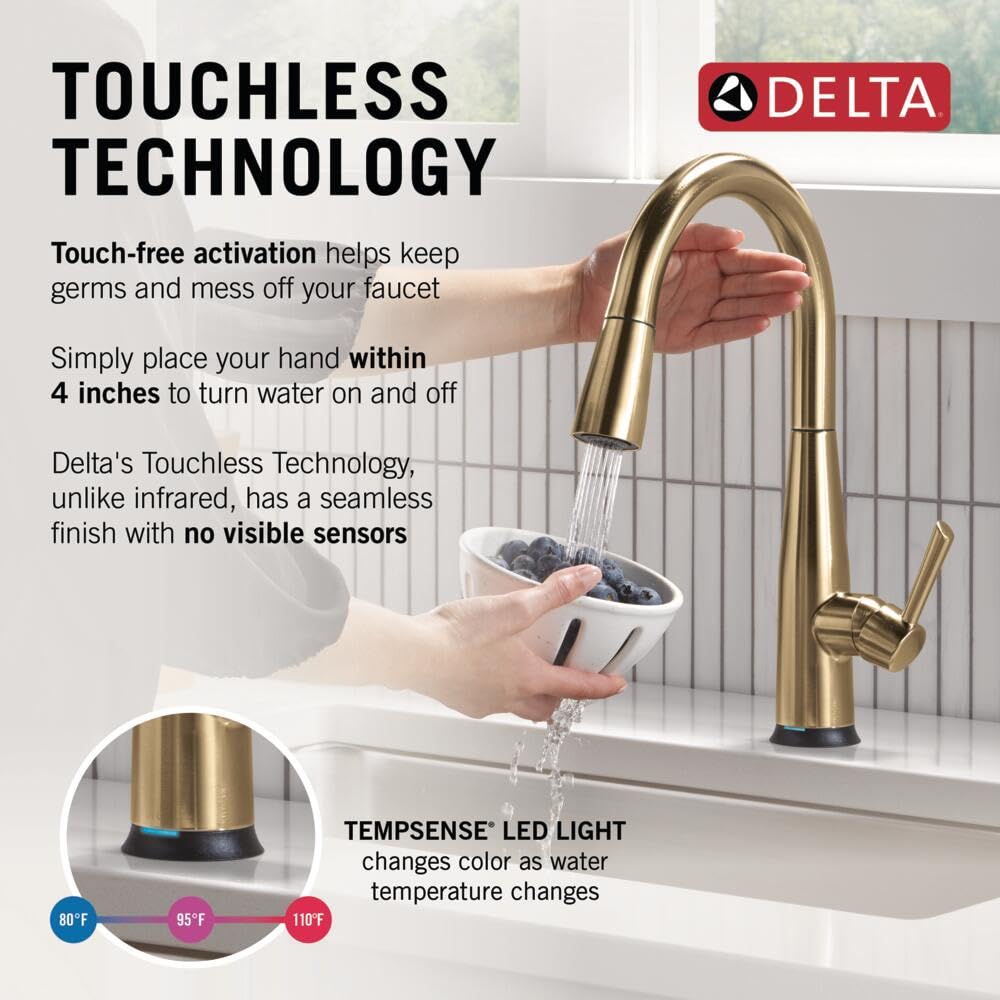 Open Box - Delta 9113TL-CZ-DST - Kitchen Faucet