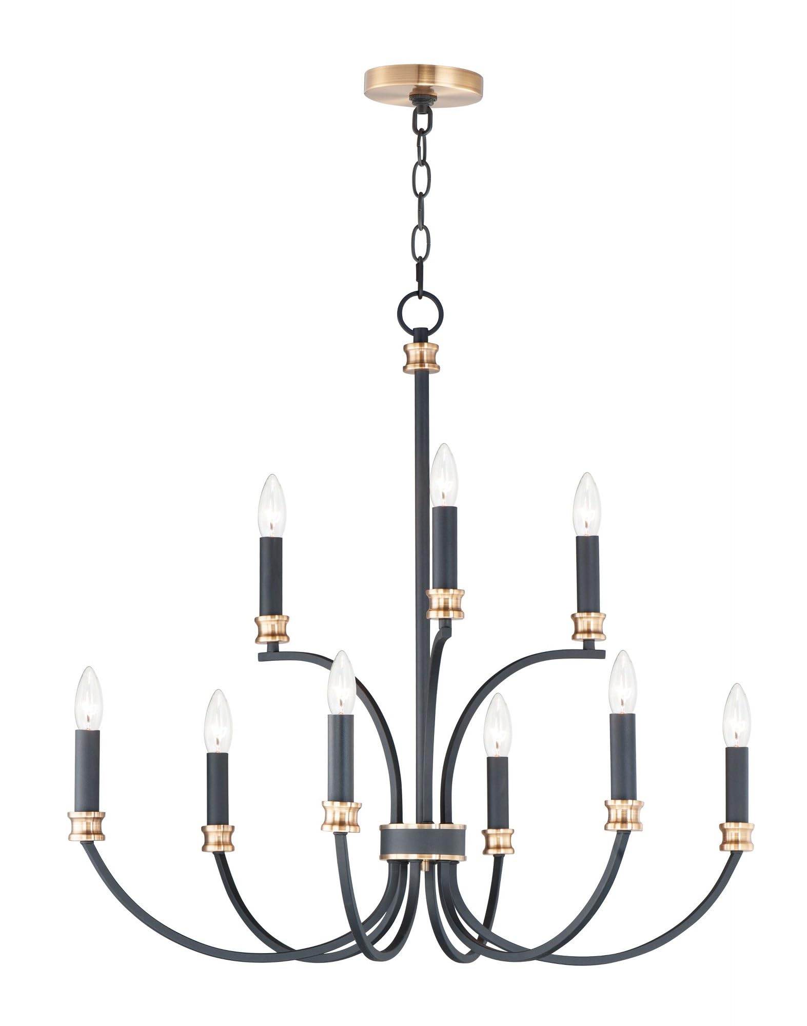Open Box - Maxim 11377BKAB - Chandeliers Indoor Lighting