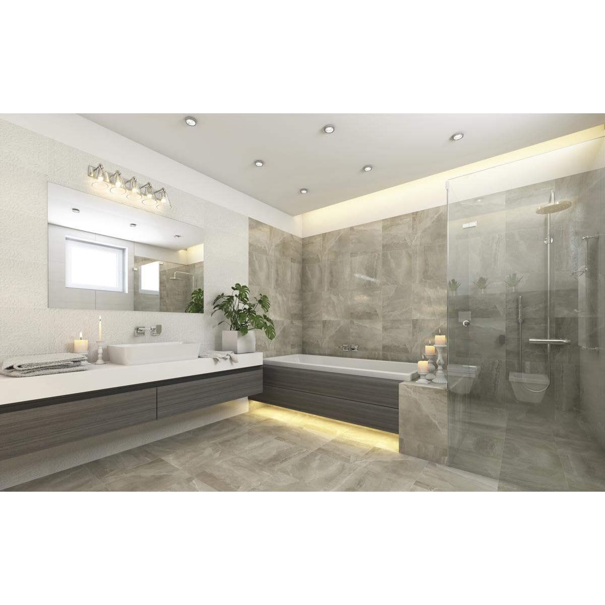 Open Box - Z-Lite 483-5V-BN - Bathroom Fixtures Indoor Lighting