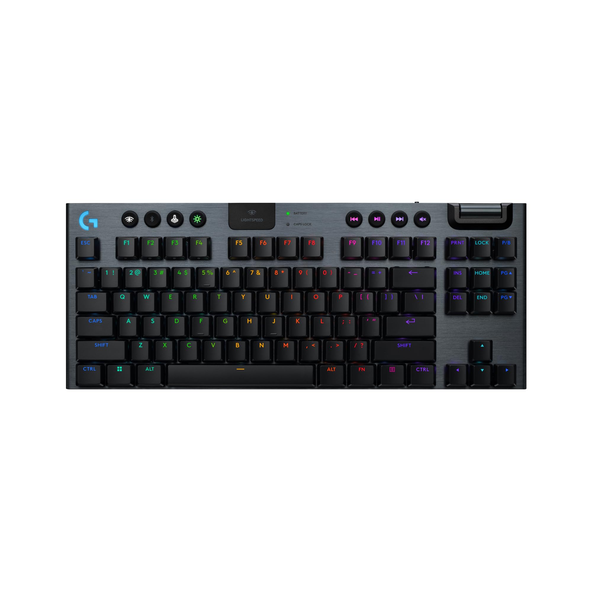 Open Box -  Logitech G915 X Lightspeed TKL Wireless Gaming Keyboard - Low-Profile, GL Brown Tactile, RGB (Black)