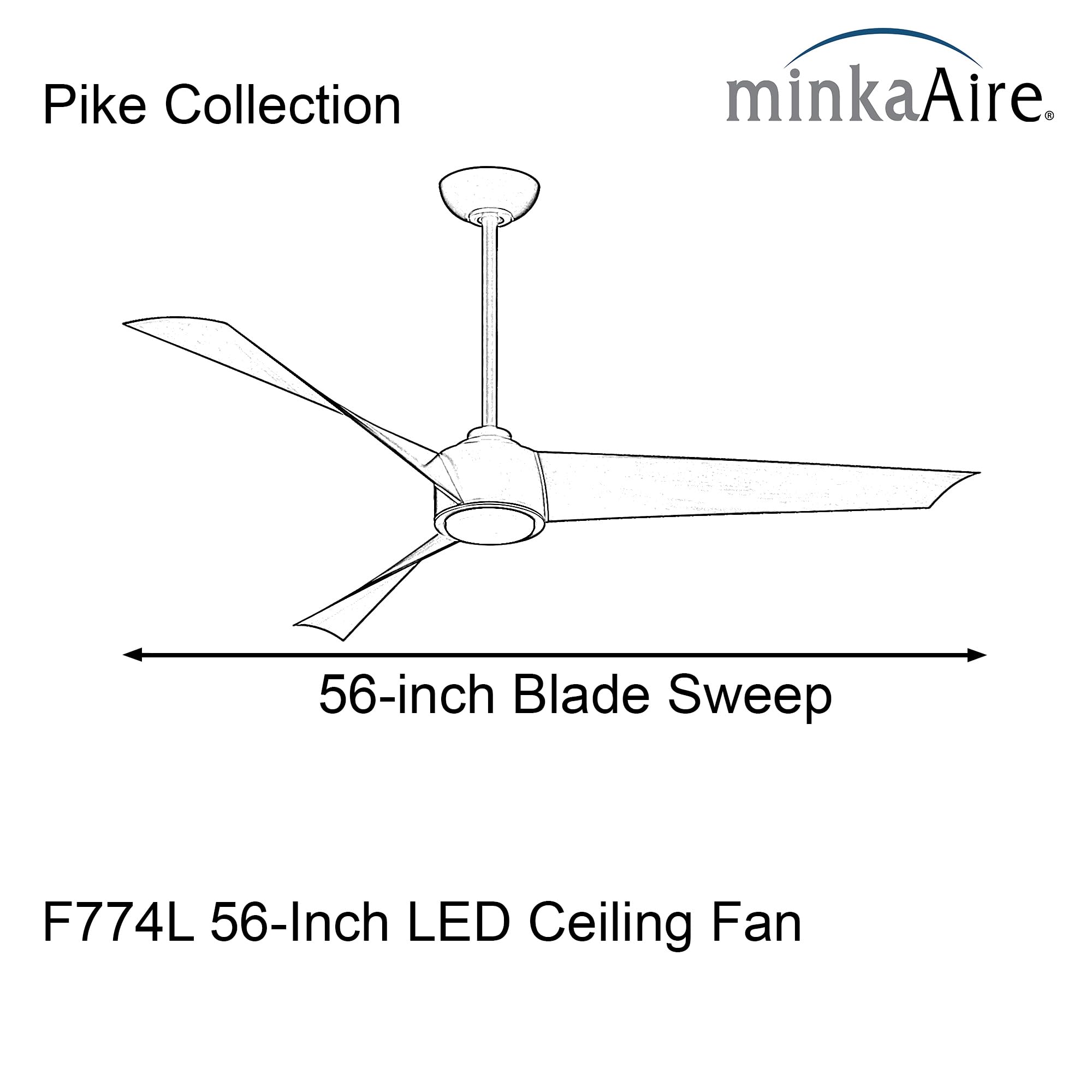 Open Box - MinkaAire F774L-BN/SL - Ceiling Fans Fans