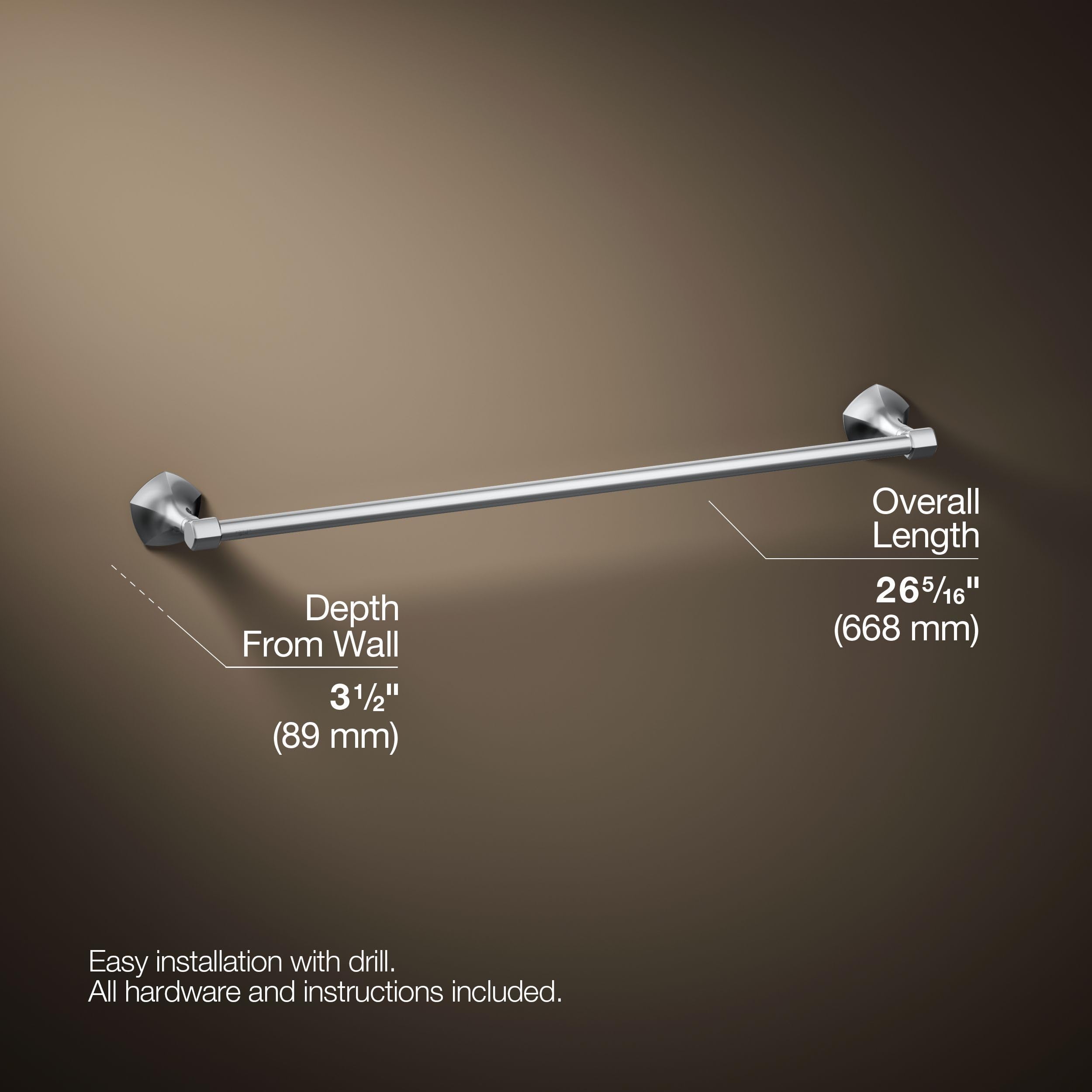 Open Box - Kohler K-27061-CP - Bathroom Hardware Bathroom Hardware and Accessories