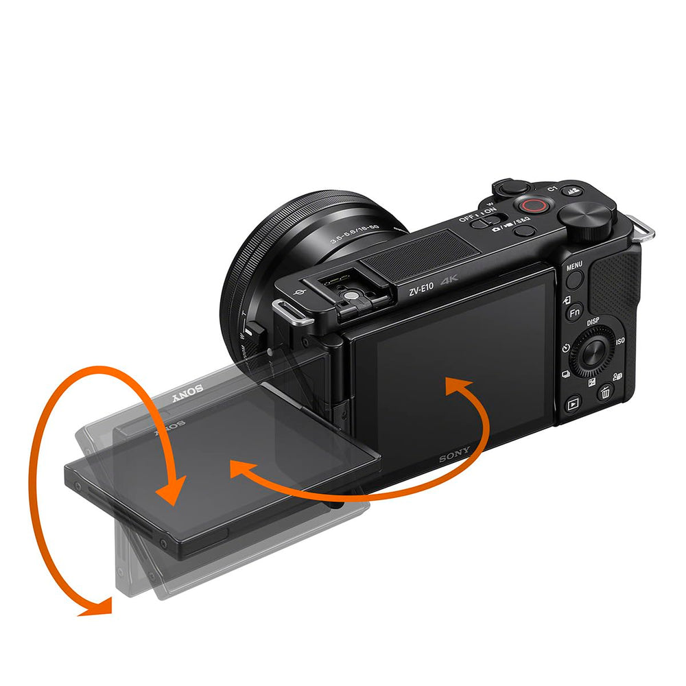 Refurbished - SONY ILCZVE10/B Interchangeable Lens Camera