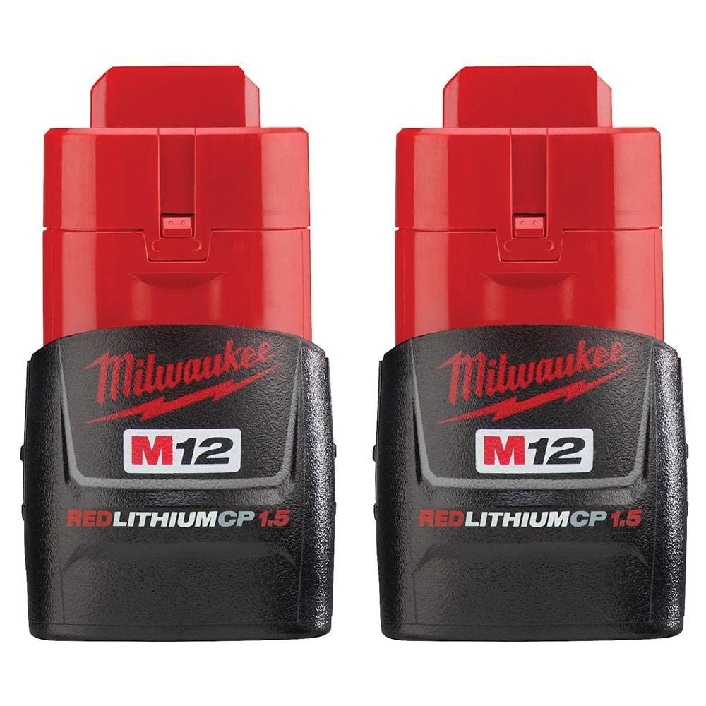 Open Box -  Milwaukee M12 12-Volt Lithium-Ion Compact Battery (2-Pack) MilwaukeeBullseye Deals