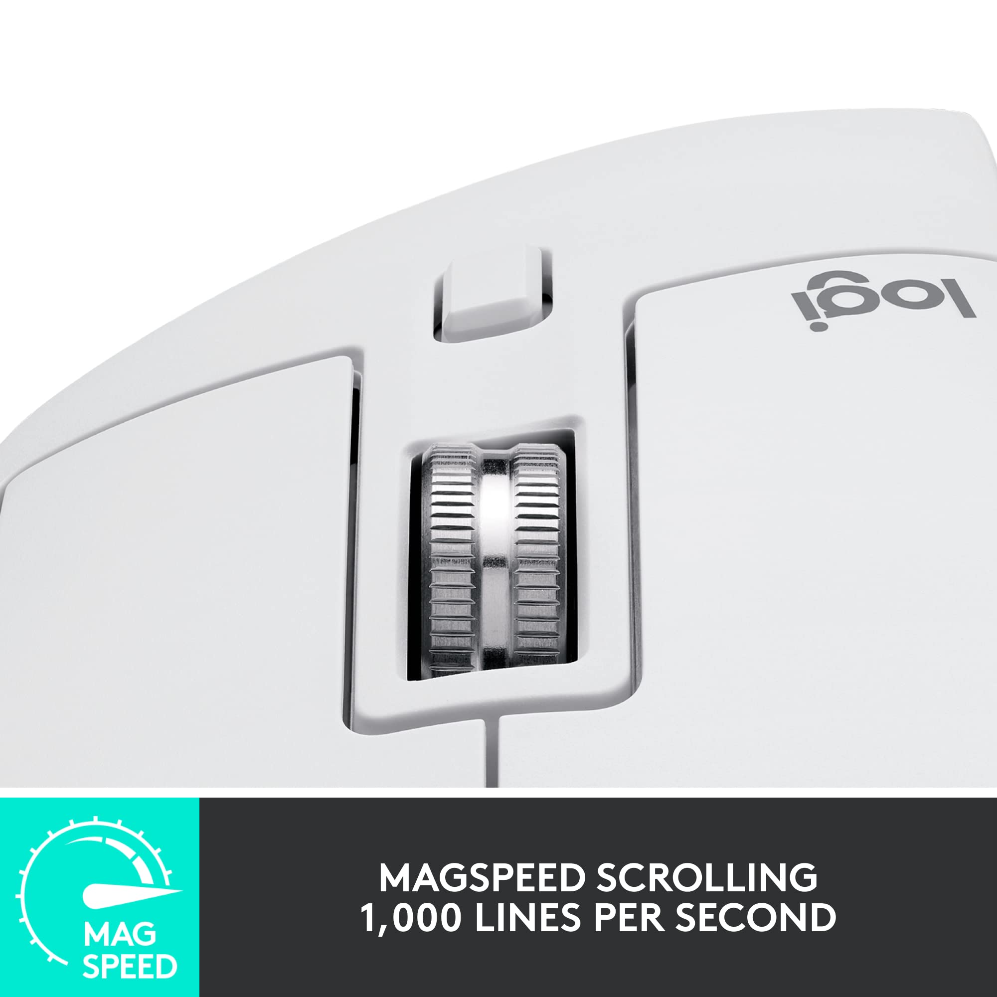 Open Box -  MX Master 3S Performance Wireless Mouse-PALE GREY-BT- 910-006558