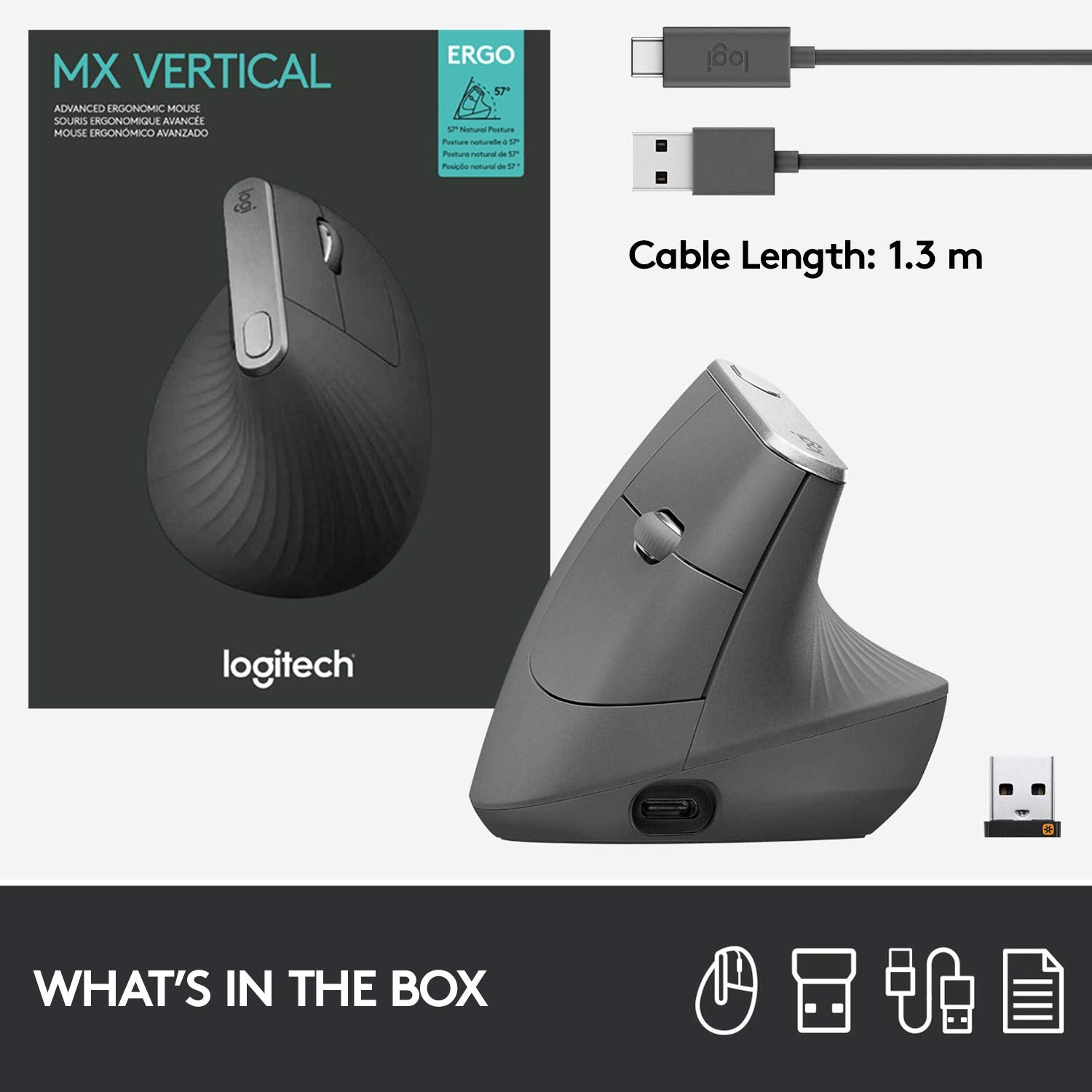 Refurbished - MX VERTICAL MOUSE 097855144461