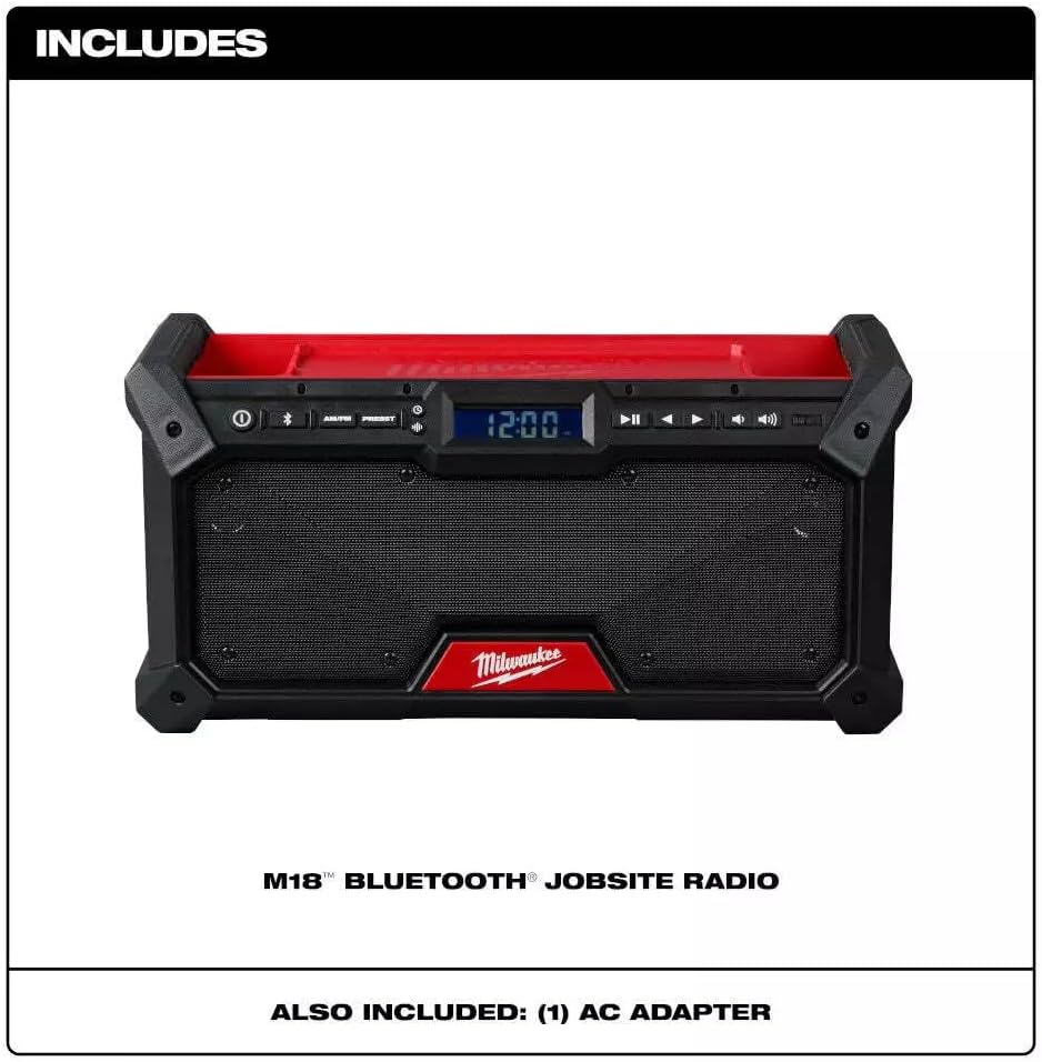 Open Box -  Milwaukee M18 18V Lithium-Ion Cordless Jobsite Radio