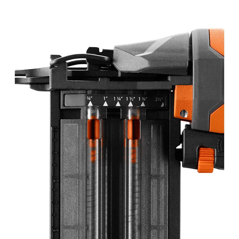 Used - RIDGID r213bnf 18-Gauge 2-1/8" Brad Nailer with CLEAN DRIVE Technology, Tool Bag