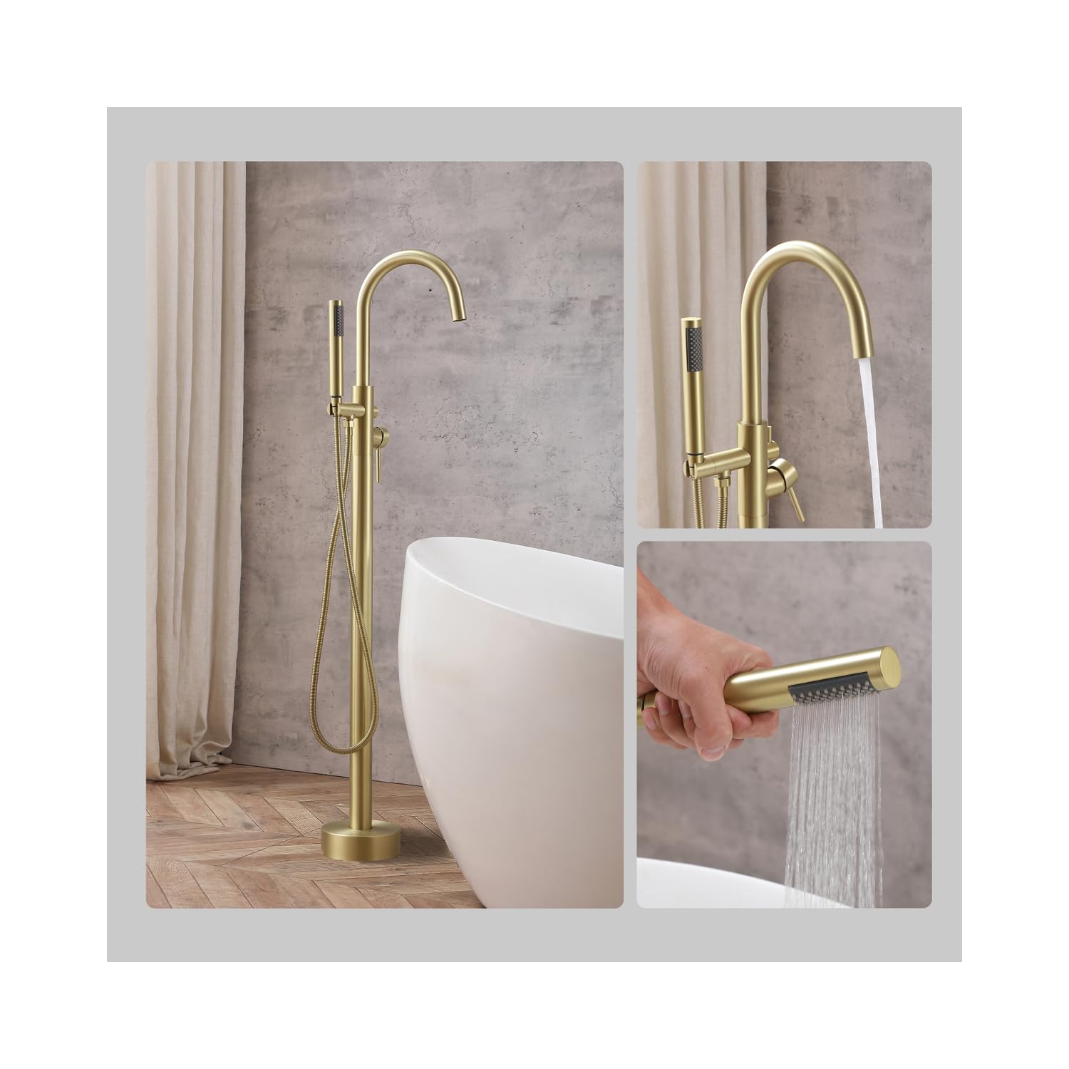 Open Box - Elegant Lighting FAT-8001BGD - Tub Filler Faucet