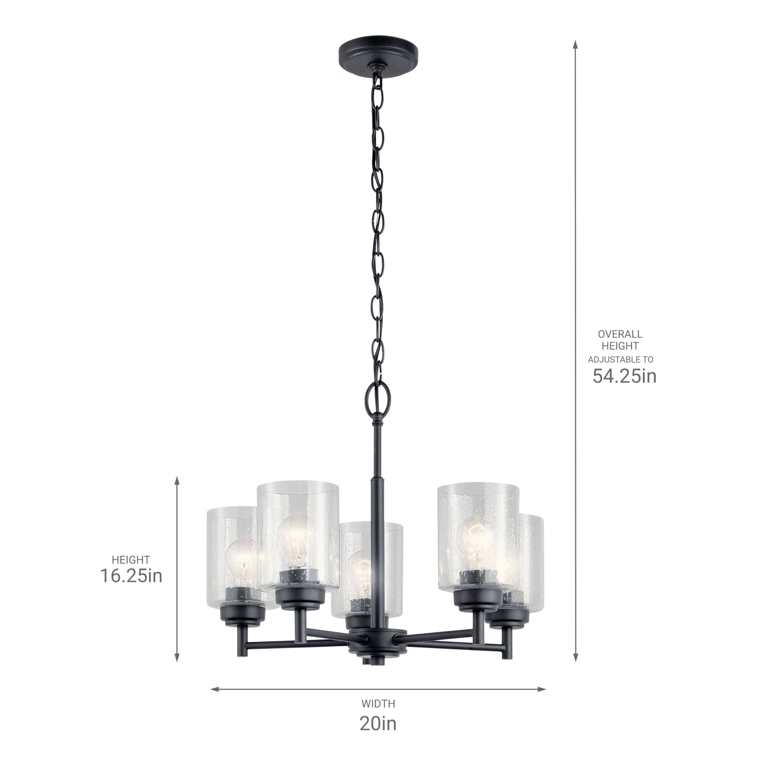 Open Box - Kichler 44030BK - Chandeliers Indoor Lighting