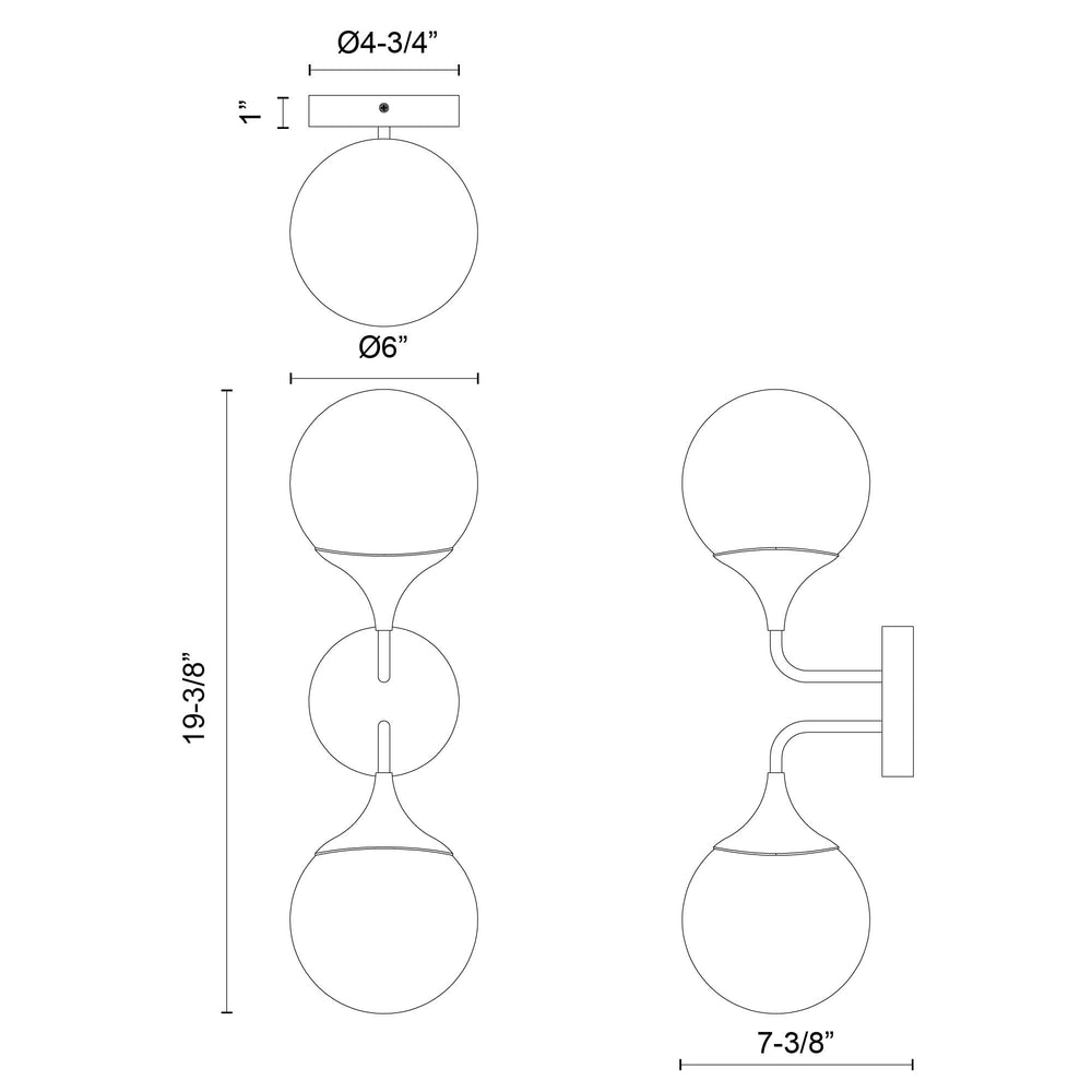 Open Box - Alora Lighting WV505219AGOP - Bathroom Fixtures Indoor Lighting
