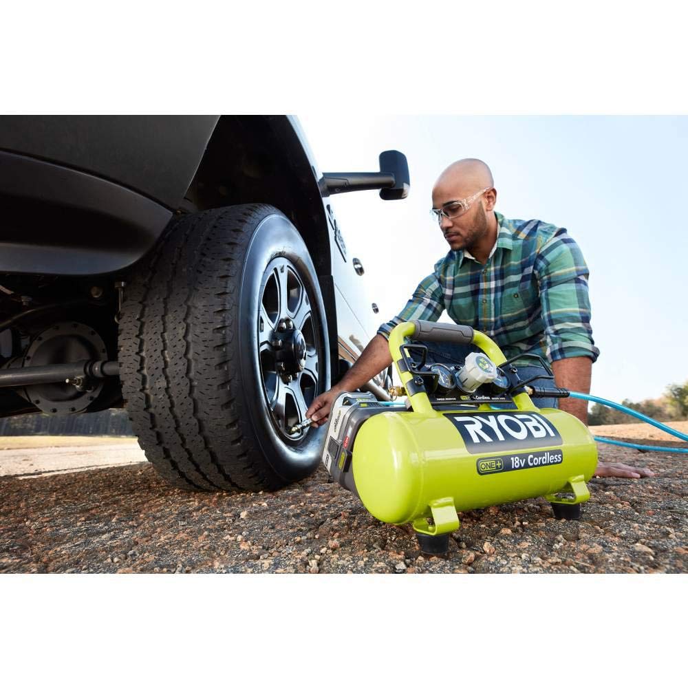 Open Box -  RYOBI P739 18-Volt ONE+ Cordless 1 Gal. Portable Air Compressor (Tool-Only) RYOBIBullseye Deals