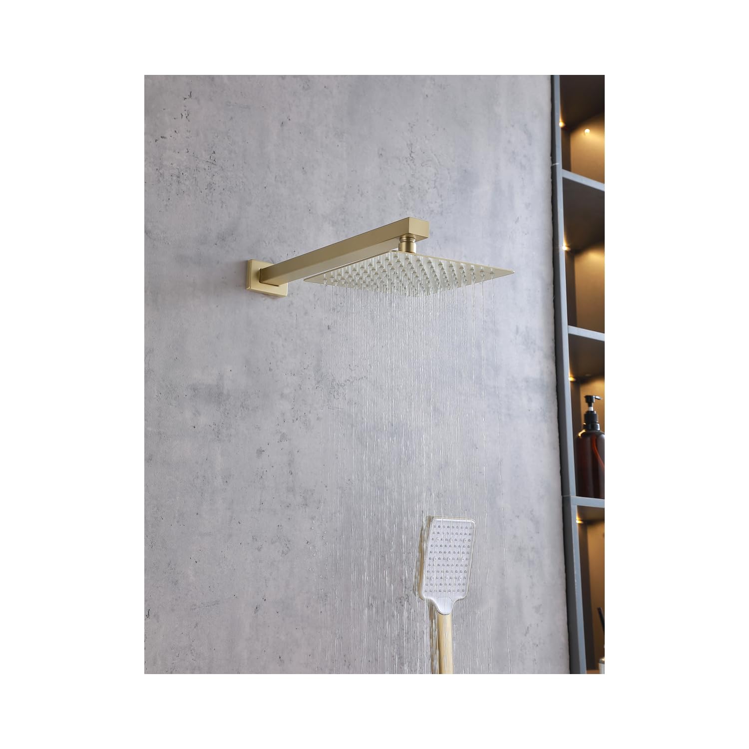 Open Box - Elegant Lighting FAS-9003BGD - Shower Only Showers