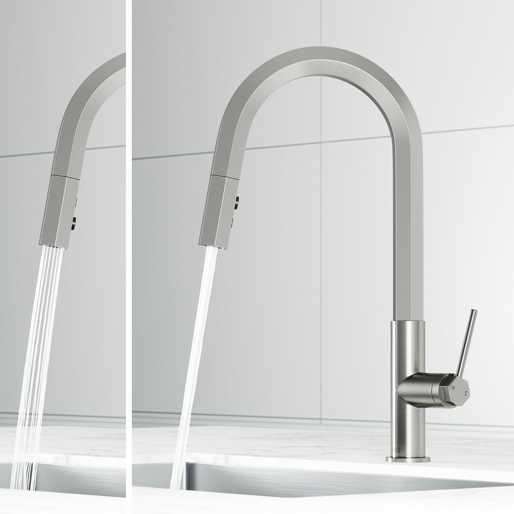 Open Box - Vigo VG02034ST - Kitchen Faucet