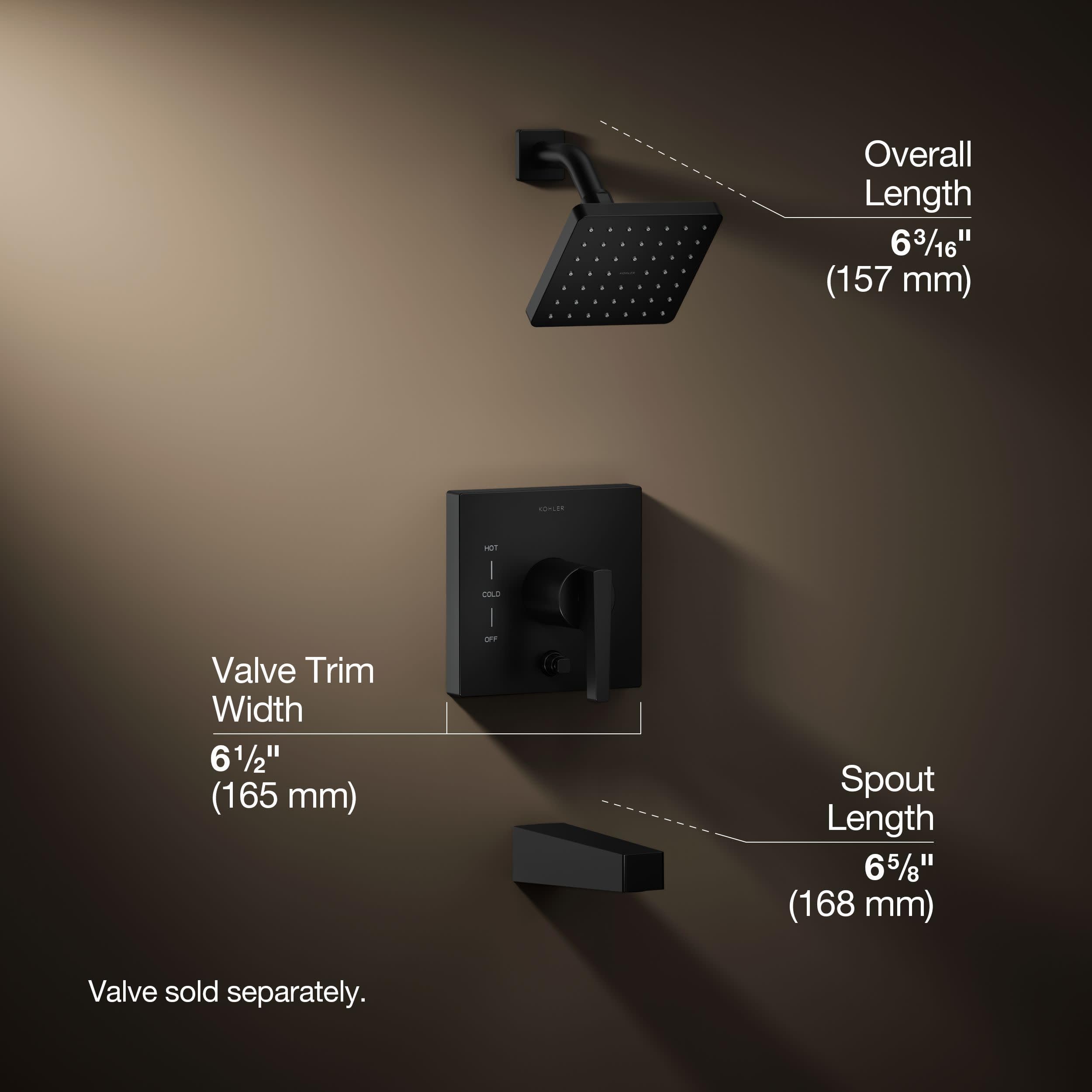 Open Box - Kohler K-T99763-4G-BL - Tub and Shower Showers