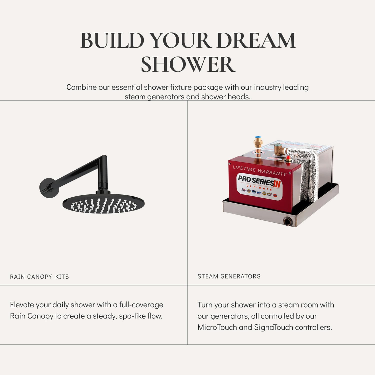 Open Box - ThermaSol TT7-SVSQ-SN - Steam Shower Kits Steam Showers