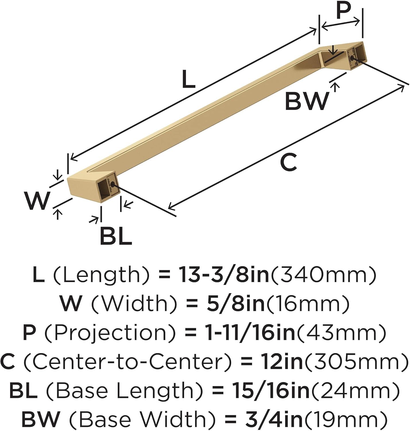 Open Box - Amerock BP55280CZ - Pulls Cabinet Hardware