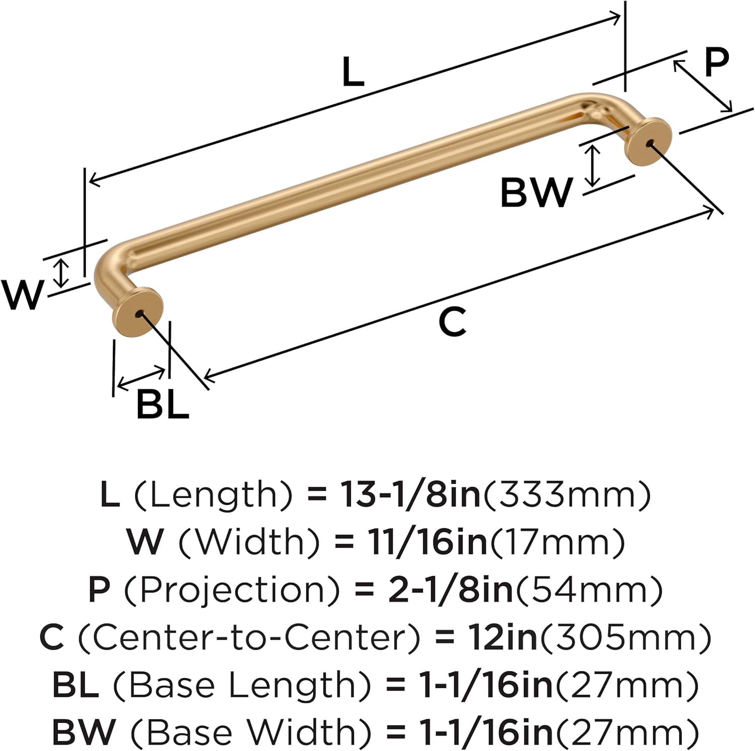 Open Box - Amerock BP36965CZ - Pulls Cabinet Hardware