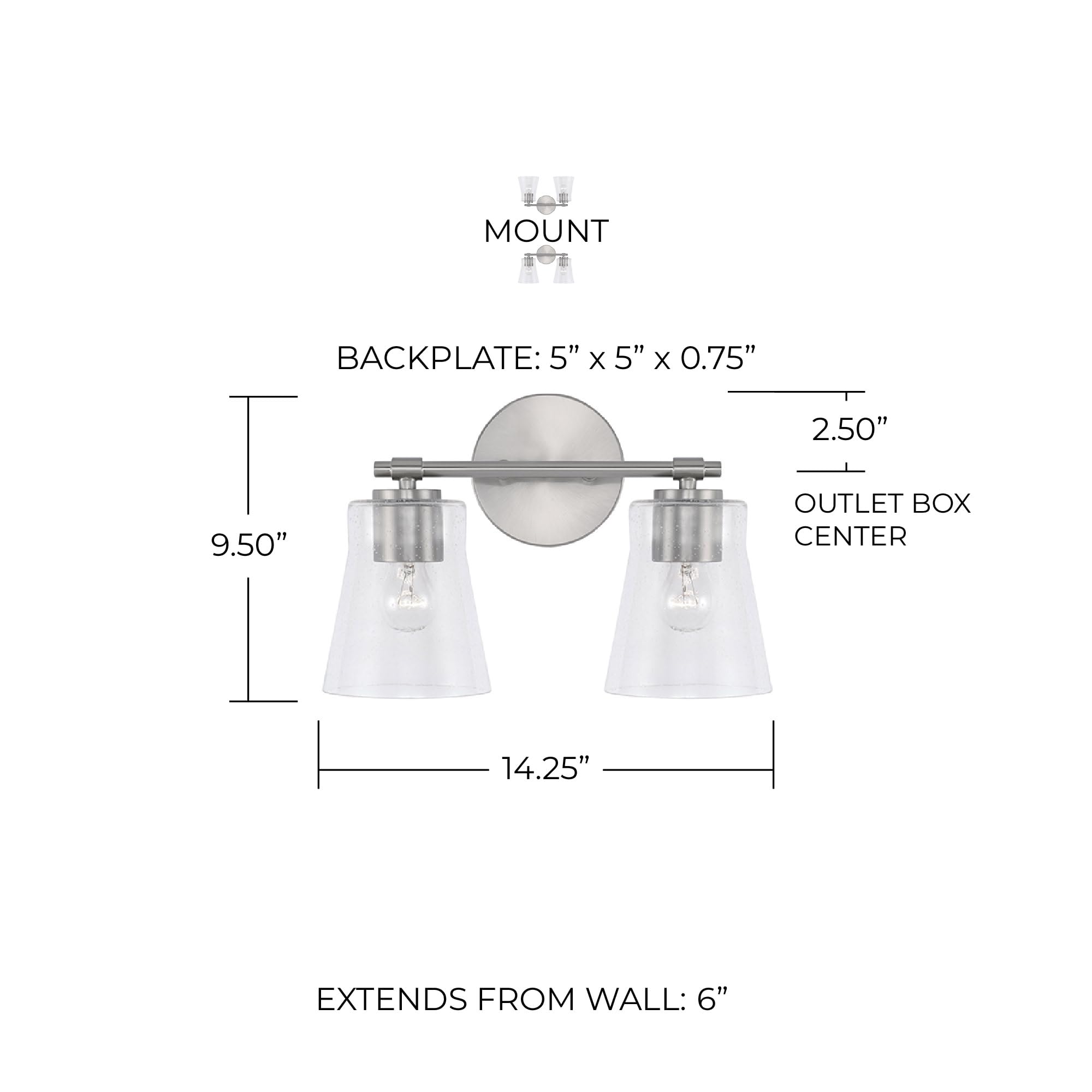 Open Box - Capital Lighting 146921BN-533 - Bathroom Fixtures Indoor Lighting
