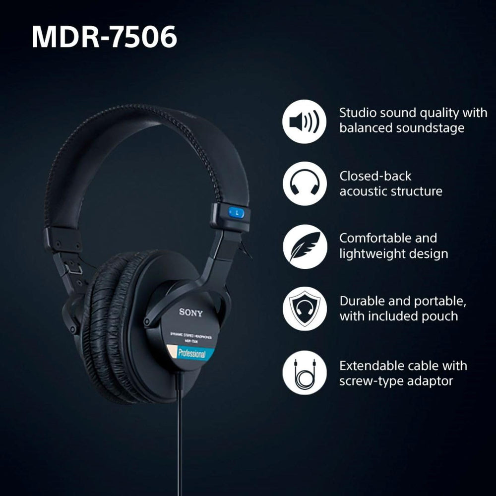 Refurbished - SONY MDR7506 Headphone (non-BT)