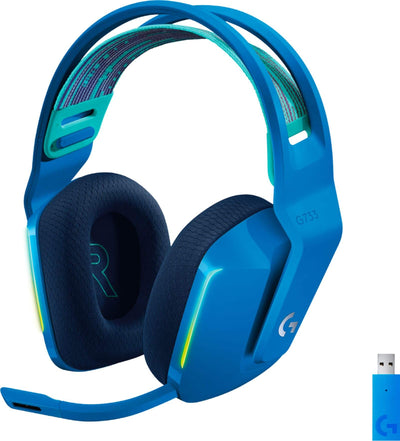 Refurbished - HEADSET PC-G733 LIGHTSPEED Wireless RGB Gaming Headset-BLUE-2.4GHZ- 981-000942