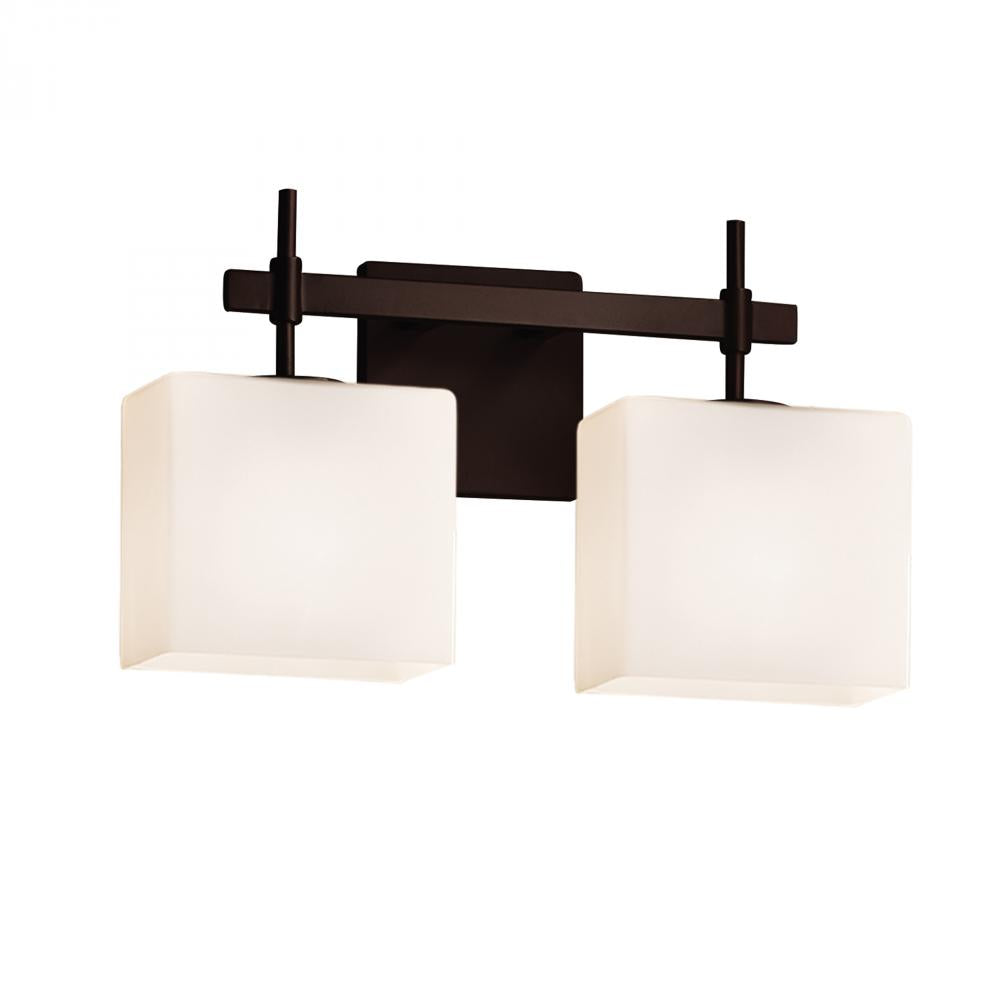 Open Box - Justice Design Group FSN-8412-55-OPAL-NCKL-LED2-1400 - Bathroom Fixtures