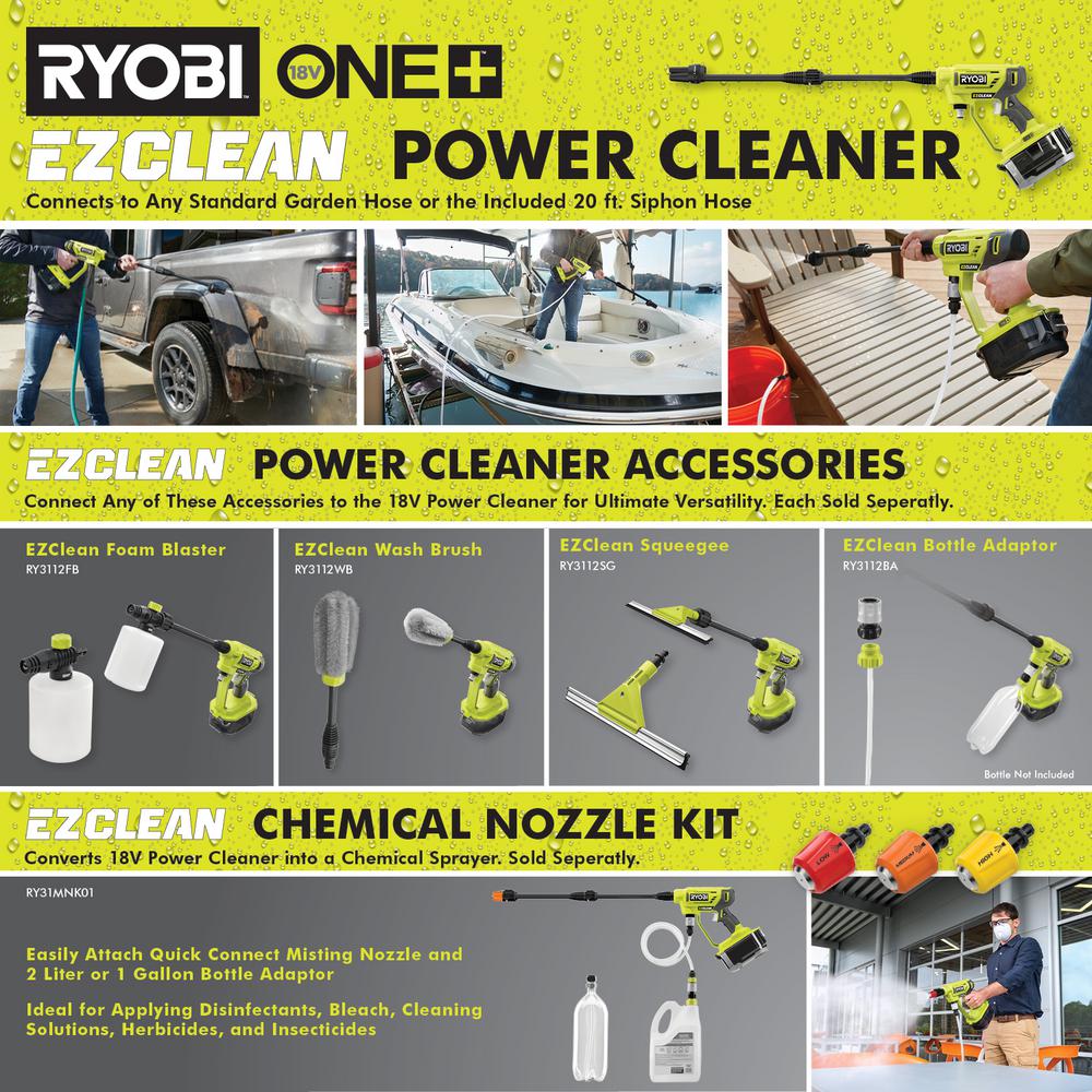 Open Box -  RYOBI ONE+ 18-Volt 320 PSI 0.8 GPM Cold Water Cordless Power Cleaner (Tool Only) RYOBIBullseye Deals