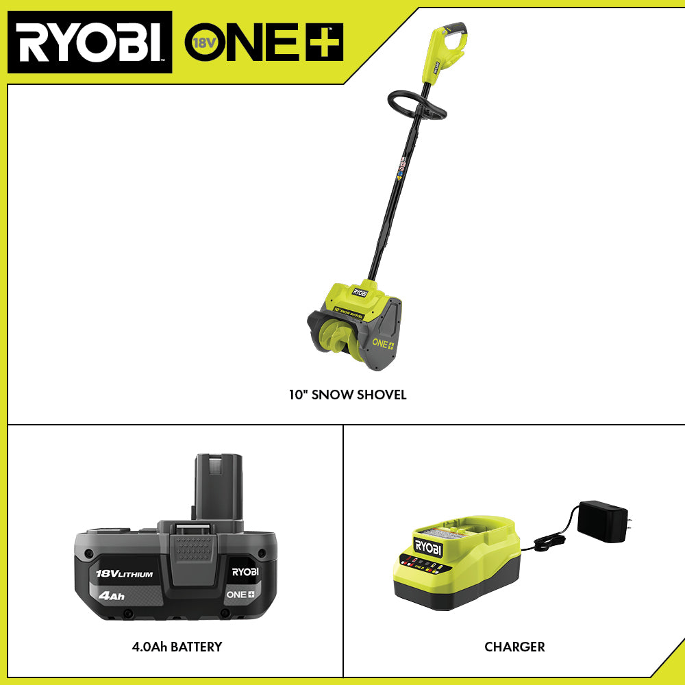 Open Box -  RYOBI 18V ONE+ Cordless 10-inch Snow Shovel (Tool Only)
