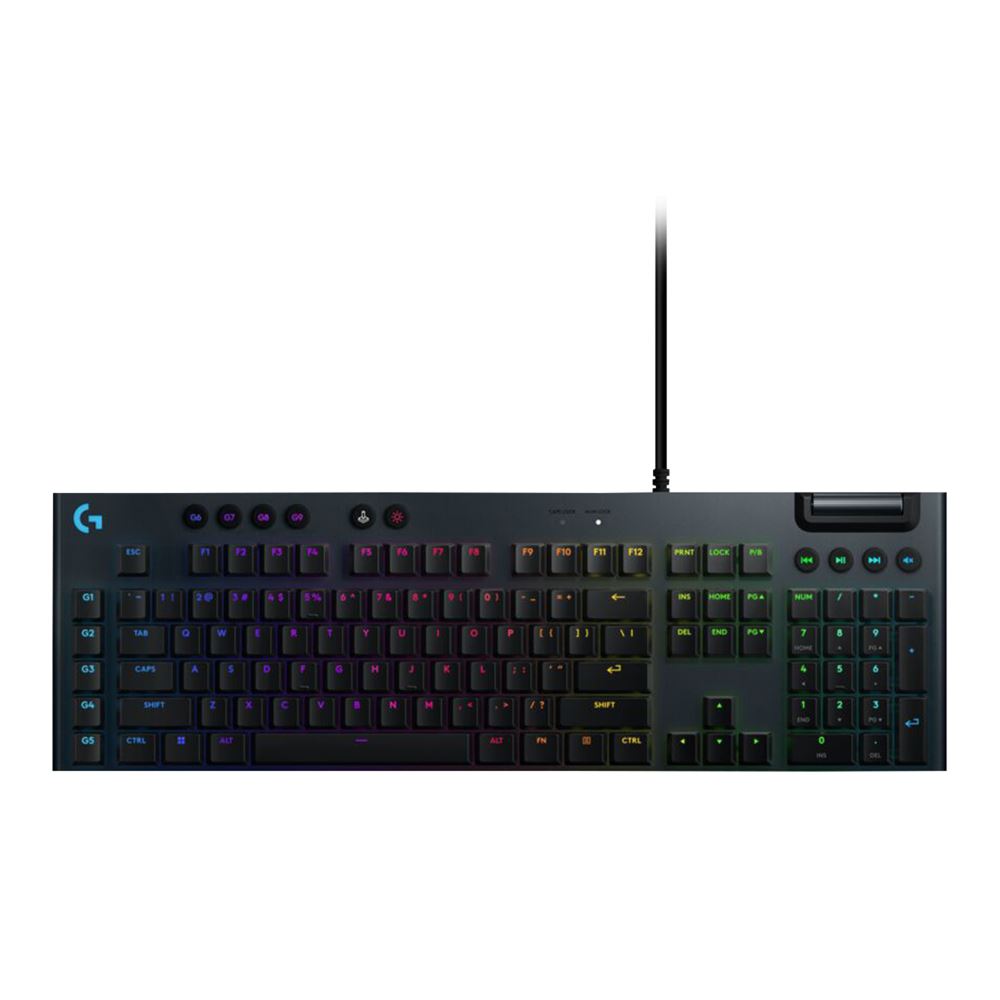 Refurbished - Logitech - G915 X Full-size Corded Mechanical GL Brown Tactile Switch Gaming Keyboard for PC/Mac with RGB Backlighting�