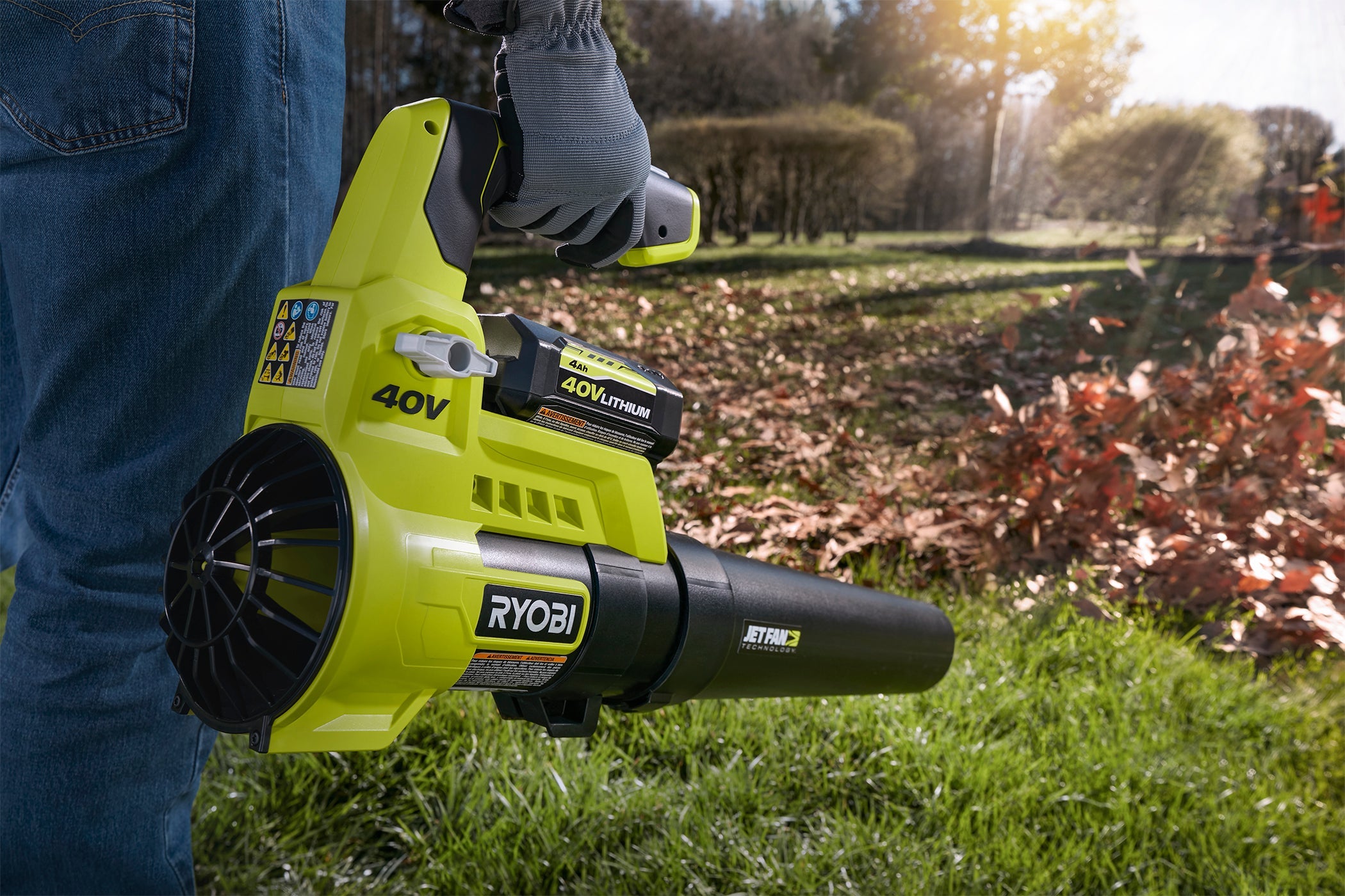 Open Box -  RYOBI 110 MPH 525 CFM 40-Volt Lithium-Ion Cordless Jet Fan Leaf Blower RYOBIBullseye Deals