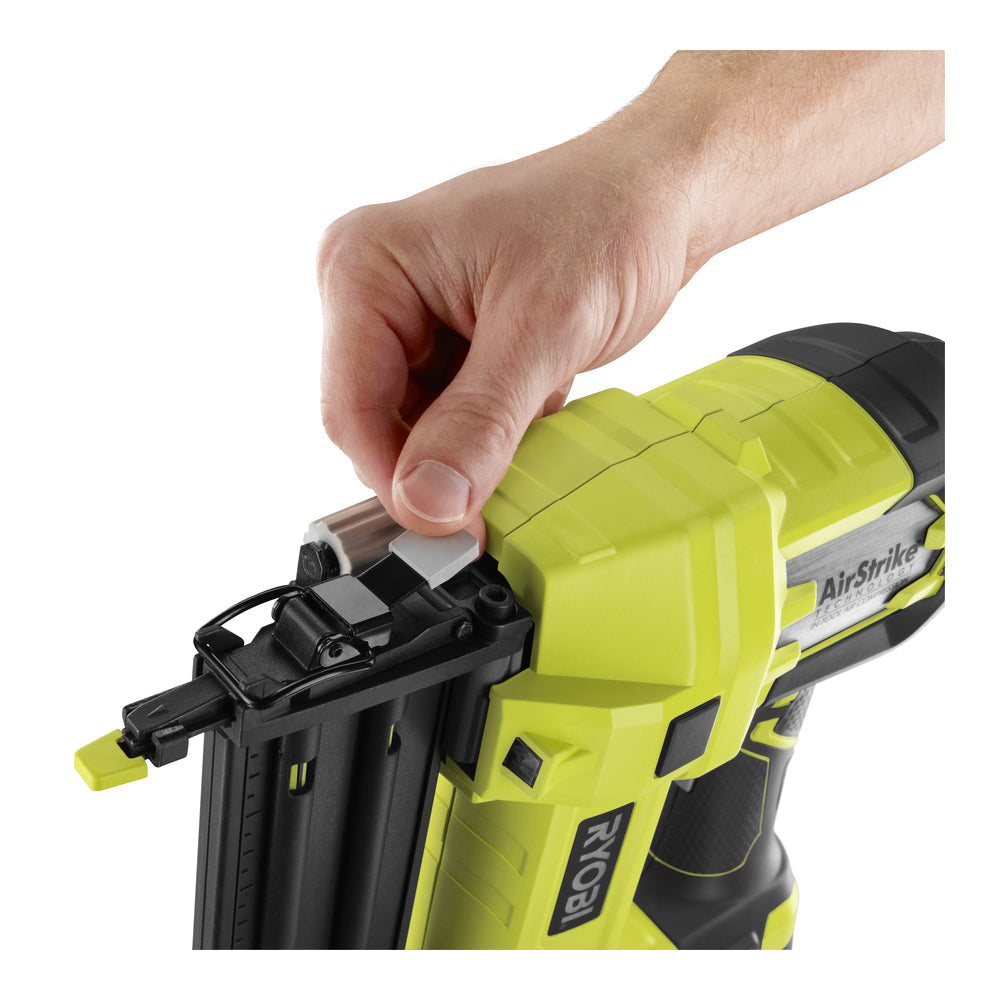 Open Box -  RYOBI P320 18-Gauge Cordless Brad Nailer (Tool-Only) 18-Volt ONE+ AirStrike RYOBIBullseye Deals