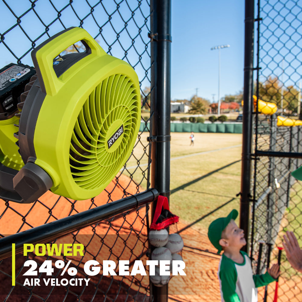 Open Box -  RYOBI ONE+ 18V Cordless Hybrid WHISPER SERIES 7-1/2 in. Fan (Tool Only)