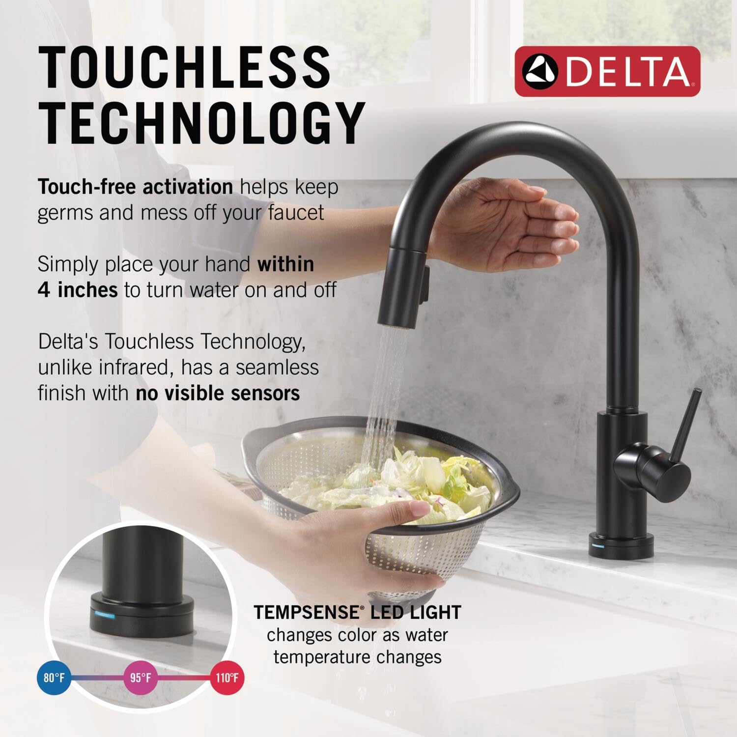 Open Box - Delta 9159TL-BL-DST - Kitchen Faucet