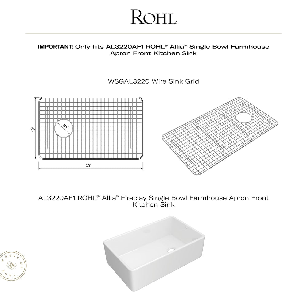 Open Box - Rohl WSGAL3220BS - Kitchen Sink Accessories Sink Accessories and Parts
