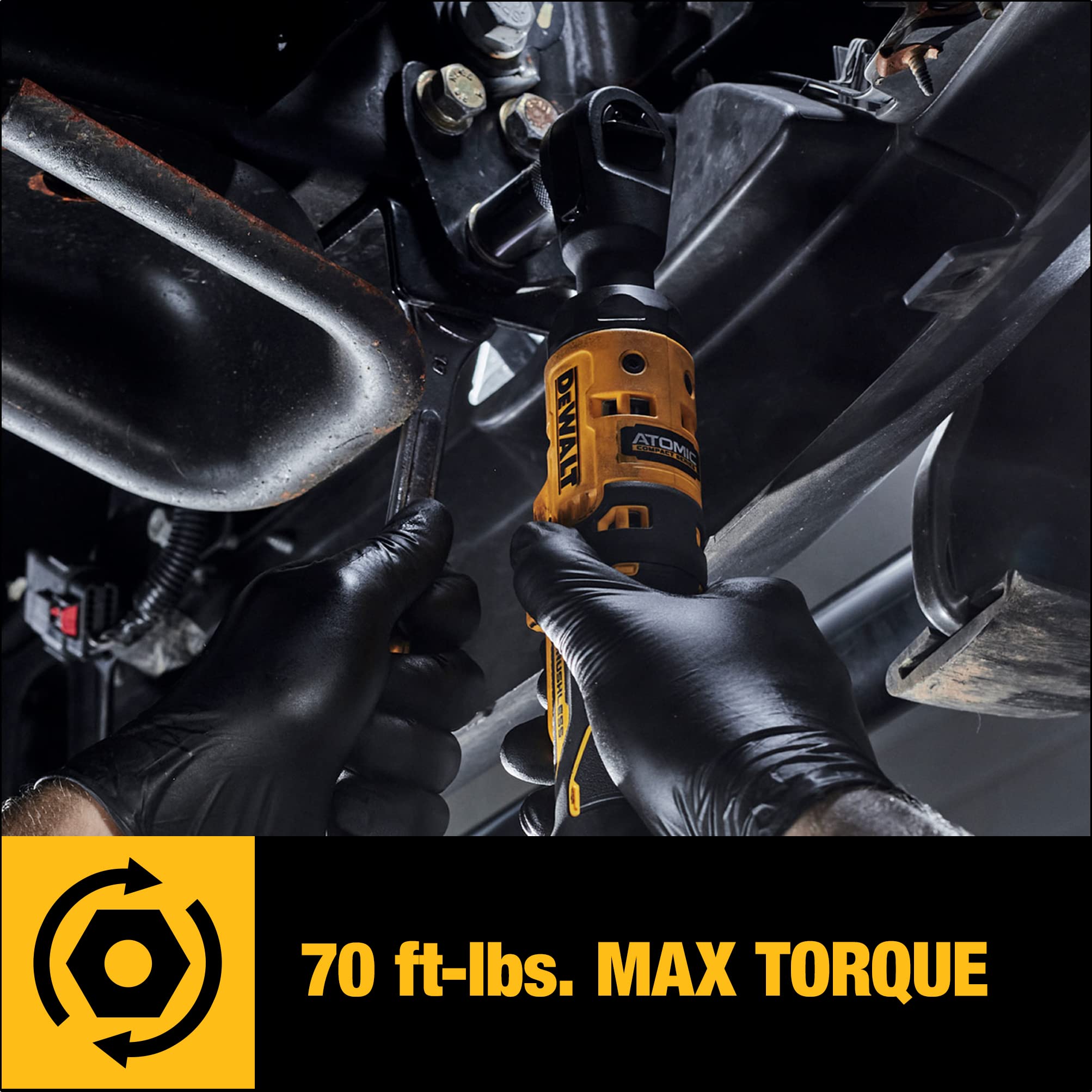 Open Box -  DEWALT ATOMIC 20-Volt MAX Cordless 1/2 in. Ratchet (Tool-Only)